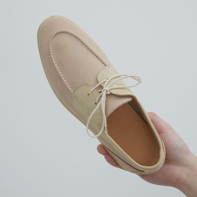 A Generation Of Vintage Men'S And Women'S Summer Low-Top Tooling Shoes British Style Japanese Casual Leather Soft-Soled Sailing Shoes - Image 4